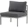 gardenson Loungesessel Copacabana Grau/Grün 70 x 65 x 74 cm