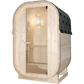 SANOTECHNIK Fasssauna LINDHOLM 1-2 P. 128,2 x 120 x 194 cm