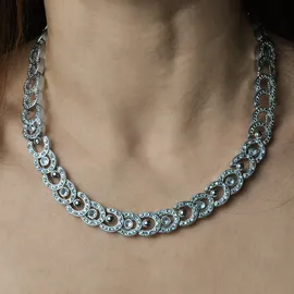 Steuer Modeschmuck Metall silber Hufeisen Elemente
