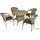 Garden Pleasure Bastia Gartentisch Ø 100 x 73 cm braun
