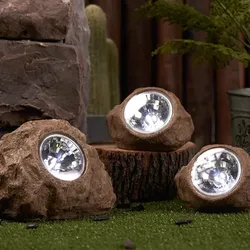 Lumisky SOLAR-STEINE 3er-set H14cm ROCKY