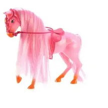 Toi-Toys LAUREN Paradiespferd mit Haarbürste zum Kämmen & Stylen Puppen Pferd rosa