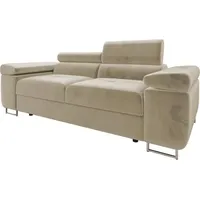 Mirjan24 Sofa, Beige, 2-Sitzer, Rechteckig, 198x90x102 cm, Wohnzimmer, Sofas