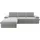 sit&more Ecksofa SIT & MORE "Moreno L-Form, B: 247 cm", grau (hellgrau), B:247cm H:82cm T:171cm, 100% Polyester, Sofas, Ecksofa, mit Armteilverstellung, optional Bettfunktion