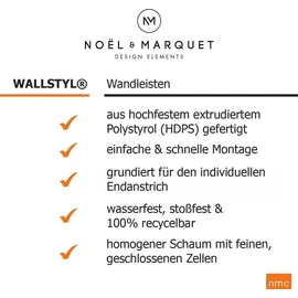 NMC FB1F WALLSTYL Sockelleiste Zierleiste Stuckleiste 2 m
