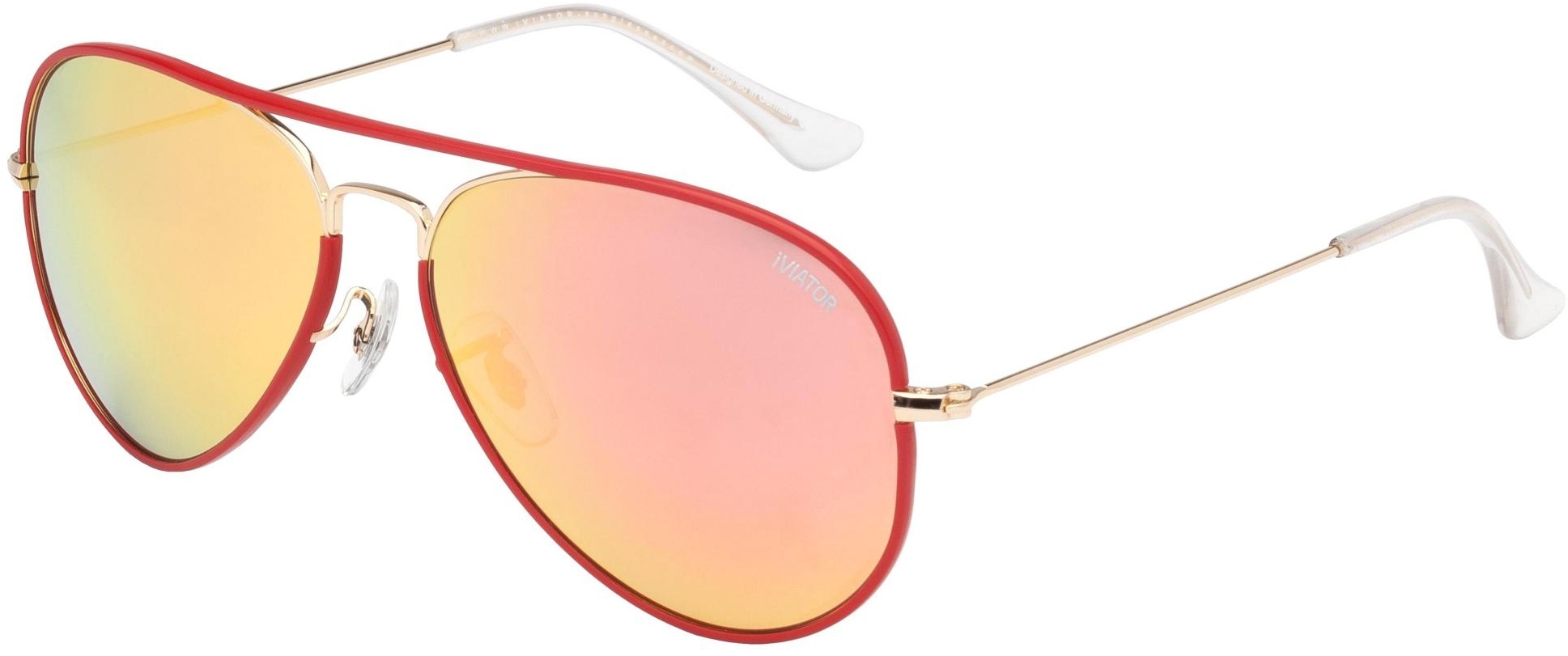 iVIATOR Sunglasses Limited-145 Red Revo Limited-Red Leather