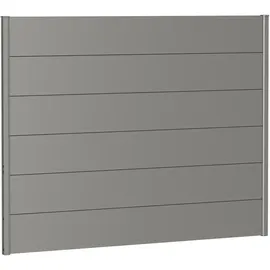 Biohort Sichtschutzelement 180 x 137 cm Quarzgrau Metall