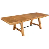 riess-ambiente Esstisch FINCA 165-240cm vintage braun · verlängerbarer Konferenztisch aus Holz (Einzelartikel, 1-St), recyceltes Pinie-Massivholz · inkl. 2 Ansteckplatten · bis 10 Personen braun