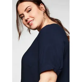 sheego Etuikleid Blau 44