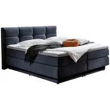 Roller Boxspringbett 180 x 200 cm H2/H3 Blau