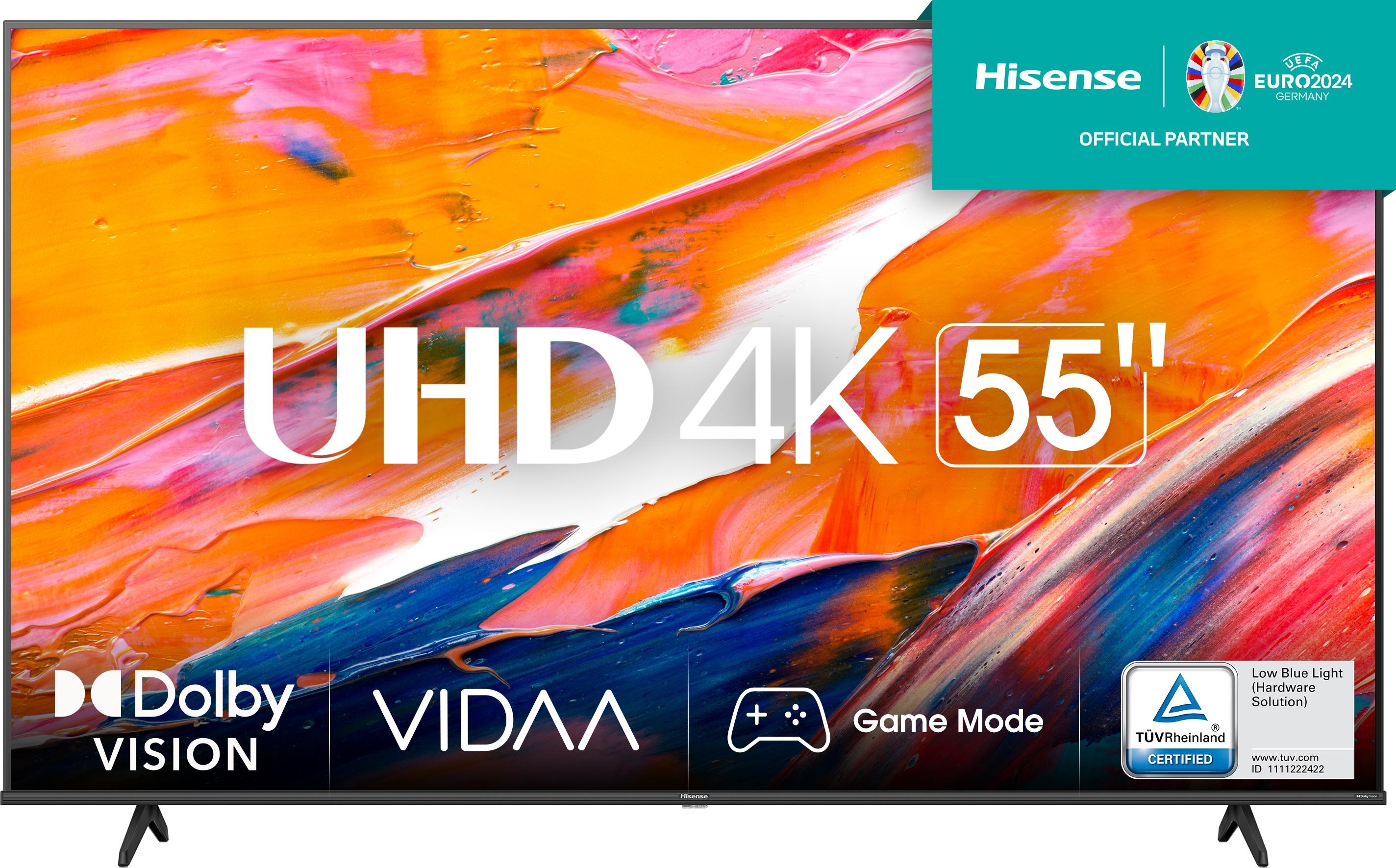 Hisense 55A6K (55", LCD, UHD, 2023), TV, Schwarz