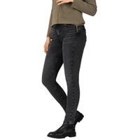 TIMEZONE Damen Jeans SLIM ENAYTZ WOMANSHAPE Slim Fit Rock Star Schwarz 9890 Normaler Bund Reißverschluss W 32 L 30