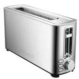 MYWAVE Mwemtos-Il Ceylan 1 Langschlitz Toaster für 2 Scheiben, Stainless Steel, grau