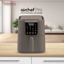 TURBO TRONIC TurboTronic Heißluftfritteuse XL grau