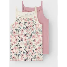 NAME IT Mädchen Nkfstrap Top 2p Nostalgia Flower Noos, Nostalgia Rose, 146-152 - 146-152
