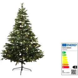 Premium Kunst Weihnachtsbaum 180 cm gr ̧n mit 210 LEDs warmweifl