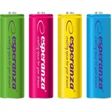 Esperanza Wiederaufladbare Batterie AA 2000 mAh 4 St.