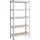Songmics Schwerlastregal Stahl 30 x 75 x 150 cm silbern
