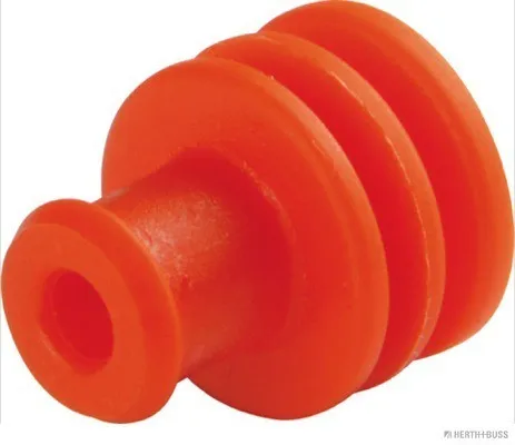HERTH&BUSS Dicht-/Schutzstopfen 14mm | Silikonkautschuk | Temperaturbeständig | Für Kostal | Orange
