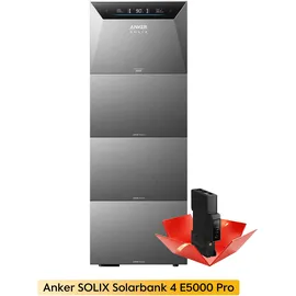 Anker Balkonkraftwerk SOLIX 2500 W inkl. 5 kWh Anker Solarbank 4 E5000 Pro