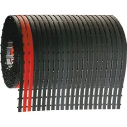 Kappes Bodenmatte ErgoPlusB600 mm schwarz mit rotem Sicherheitsstreifen