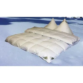 Betten Hofmann White Sibiria Schneegänse 10cm Hochsteg Winter Daunendecke 6x6 200x200 superwarm - Weiß