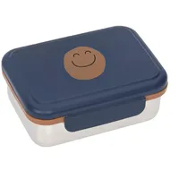 Lässig Kinder Brotdose Edelstahl Lunchbox Frühstücksbox Nachhaltig Kindergarten Schule/Lunchbox Stainless Steel Little Gang Smile navy