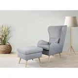 Home Affaire Polstergarnitur Charles 78 x 118 x 152 cm Grau