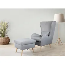Home Affaire Polstergarnitur Charles 78 x 118 x 152 cm Grau