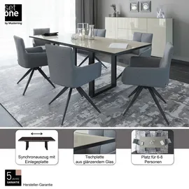 Set One by Musterring Reno 160 x 75 x 90 cm beige/schwarz