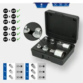 BRILLIANT TOOLS Adapter-Satz 6-tlg.