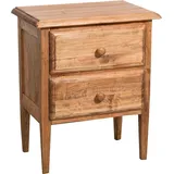 Nachttisch Land Biscottini Massivholz Linde Fertig Natürlich 55x35x65