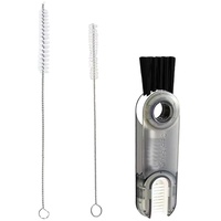 Aeuezxx Reinigungsbürste, 1 Stück 3-in-1-Reinigungsbürsten und 2 Stück Strohbürsten,