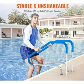 Vevor Handlauf Edelstahl weiß 1165 x 42 x 935 mm