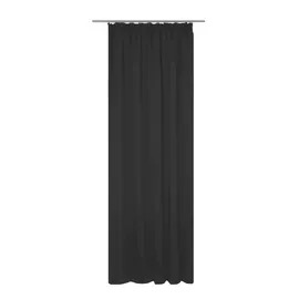 Wirth Vorhang WIRTH "Dim out", schwarz, B:142cm H:235cm, Polyester, Gardinen, nach Maß