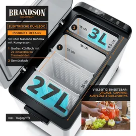 Brandson Outdoor Kühlbox weiß