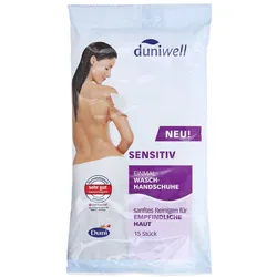 Duniwell Einmal Waschhandschuhe sensitiv 15 St