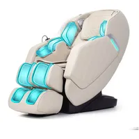 HealthRelife Massagesessel mit Zero-Gravity, 3D Shiatsu, Körperscan, SL-Schiene, beheizbarer (1-St), mit Relaxfunktion beige|weiß