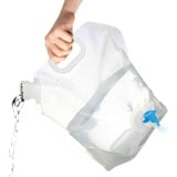 Ceolup Wasserkanister Faltbar 5/10 Liter, Wasserbehälter Mit Hahn, Tragbarer Trinkwasserkanister, BPA Frei Wasserbehälter Wassertank, Wiederverwendbarer Für Sport Radfahren Camping Wandern Reiten