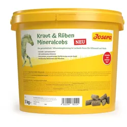 Josera Pferd Kraut & Rüben Mineralcobs | 3kg für Pferde