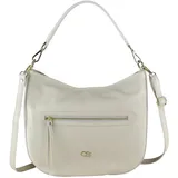 COLLEZIONE ALESSANDRO Summer Schultertasche Leder Beige