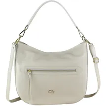 COLLEZIONE ALESSANDRO Summer Schultertasche Leder Beige