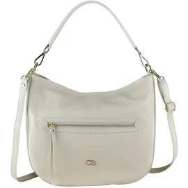 COLLEZIONE ALESSANDRO Summer Schultertasche Leder Beige