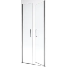 Marwell Aurlane Dusch-Schwingtür mit Pendeltür 80 x 200 cm Silber Beschichtet 6 mm
