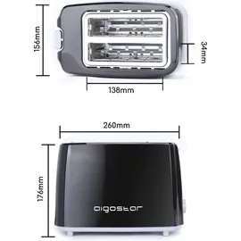 Aigostar 1,7 l Schwarz