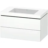 Duravit Möbelset c-shaped Set wandhängend wandhängend „L-Cube“ 80 × 50 × 48 cm