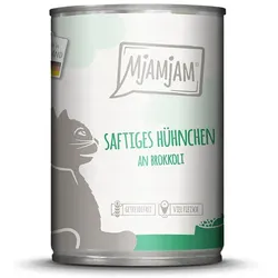 MjAMjAM Katze 6x400g  saftiges Hühnchen mit Brokkoli