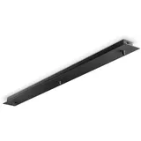 Ideal Lux Baldachin LINEAR STANDARD, eckig, 88cm, 3-fach, Überstand-Blende, schwarz IDEA-123301