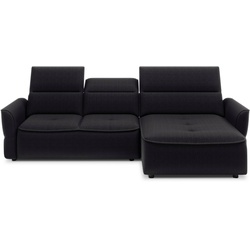 Ecksofa Murillo Stoff Black