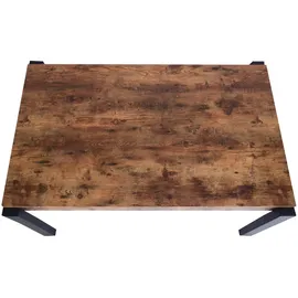 Mendler HWC-L53 140 x 76 x 80 cm dunkle Wildeiche